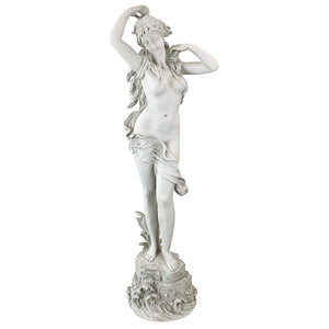 Spring Awakening Woman Garden Statue – 40" Tall Cast Stone Resin