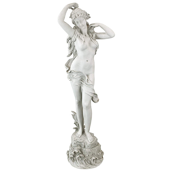 Spring Awakening Woman Garden Statue – 40" Tall Cast Stone Resin