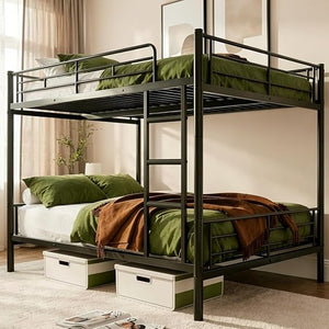 Queen Over Queen Bunk Bed – Heavy Duty Metal Frame