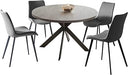 47" Round Dining Table Set with Chairs – Mid-Century Modern, Seats 4–6