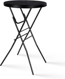 Round Folding Cocktail Bar Table – High Top Indoor Outdoor