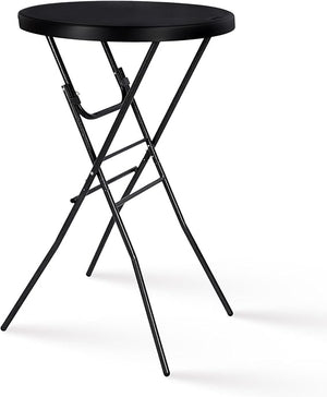 Round Folding Cocktail Bar Table – High Top Indoor Outdoor