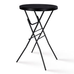 Round Folding Cocktail Bar Table – High Top Indoor Outdoor