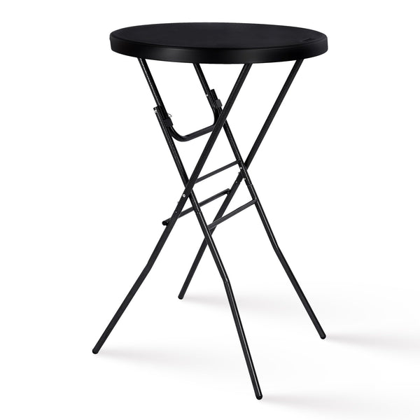 Round Folding Cocktail Bar Table – High Top Indoor Outdoor