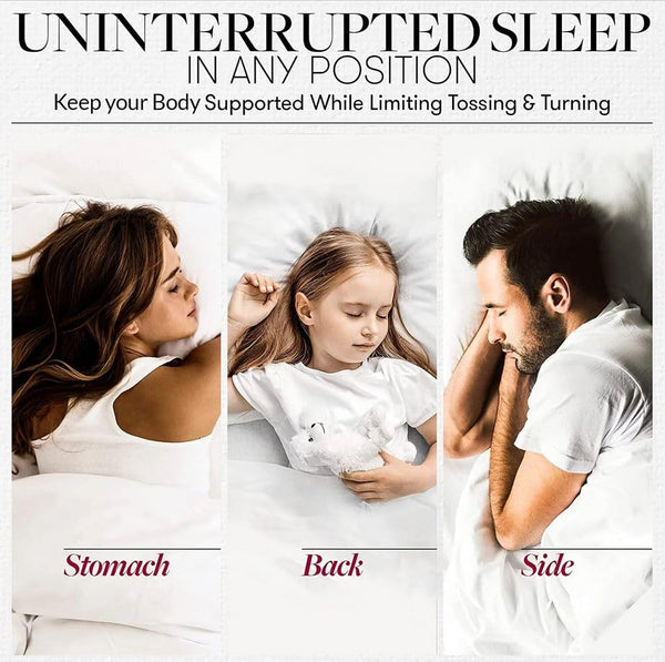 Down Alternative Bed Pillows – Set of 2 (Queen, King, European)