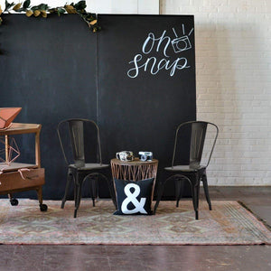 Stackable Metal Dining Chair Set of 4 – Indoor & Outdoor