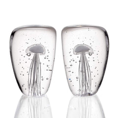 Jellyfish Wedge Bookends Glow in the Dark