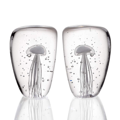 Jellyfish Wedge Bookends Glow in the Dark