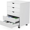 Wooden Drawer Chest with Wheels