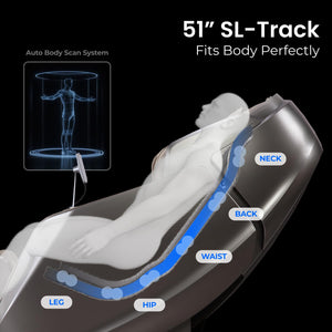 4D Full Body Massage Chair with SL-Track & Zero Gravity