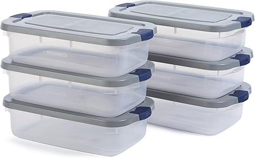 Clear Storage Totes with Snap-Fit Lids – Multi-Size Packs
