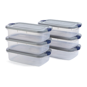 Clear Storage Totes with Snap-Fit Lids – Multi-Size Packs