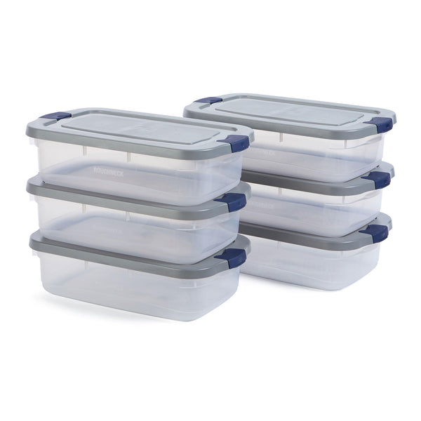 Clear Storage Totes with Snap-Fit Lids – Multi-Size Packs