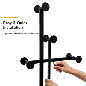 Freestanding Coat Rack with Marble Base