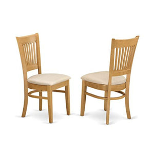 Dining Chairs with Linen Seat, Set of 2