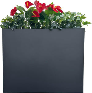 Large Metal Rectangular Planter Box – 38"L x 13"W x 30"H