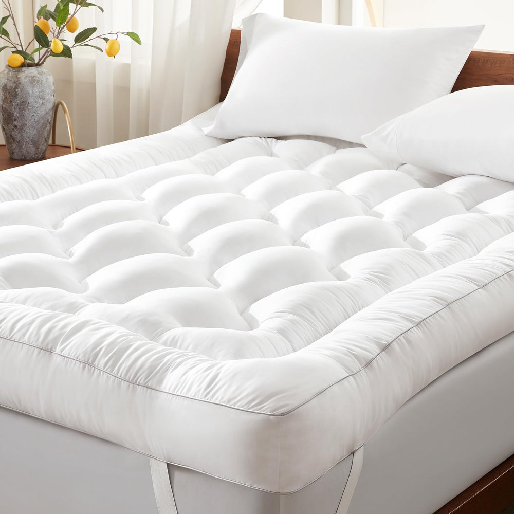 Memory Foam Mattress Topper with Pillow Top
