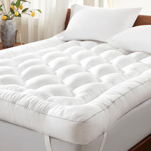 Memory Foam Mattress Topper with Pillow Top