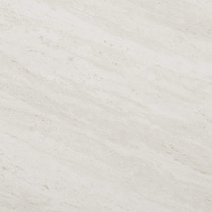 Round Faux Travertine End Table