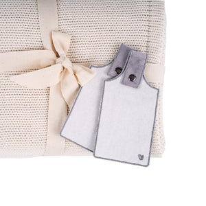 Personalized Hug Blanket with Writeable Tags — 100% Cotton Throw