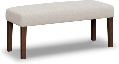 Upholstered Bedroom Bench with Wood Legs
