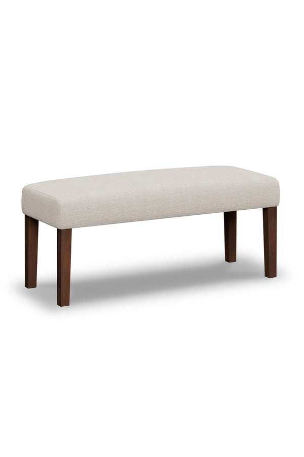 Upholstered Bedroom Bench with Wood Legs