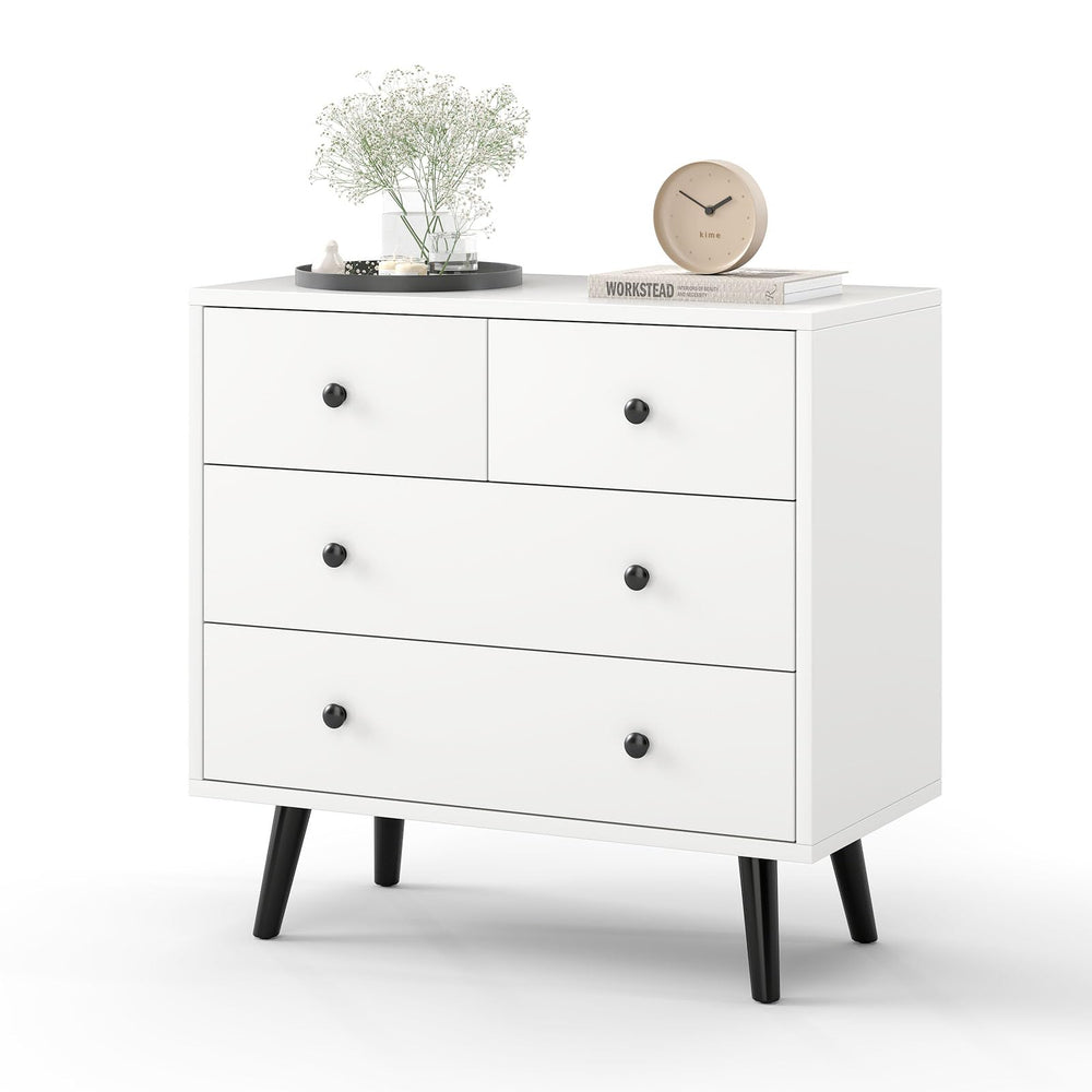 4-Drawer Chest Storage Cabinet with Anti-Tipping Device