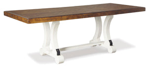Farmhouse Extendable Dining Table with Leaf