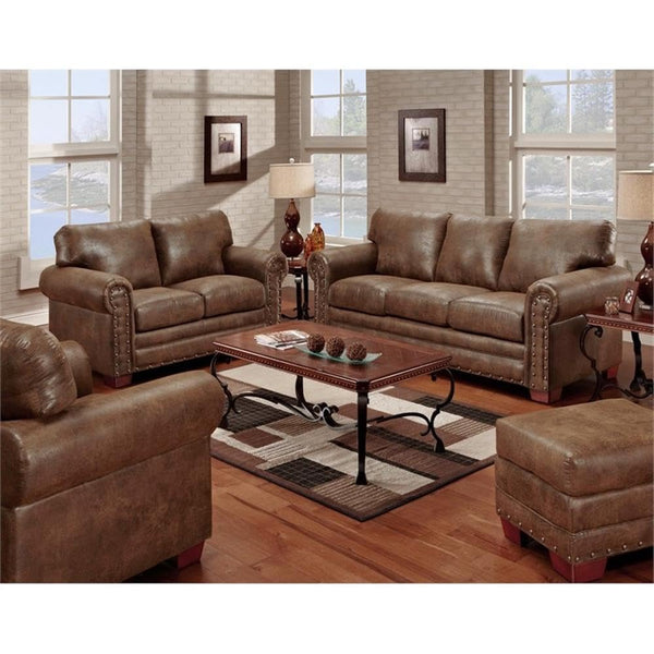 4-Piece Sleeper Sofa Set – Microfiber with Pull-Out Bed