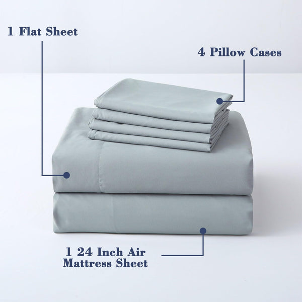 Air Mattress Sheet Set – Deep Pocket Fitted Sheet with Inflation Opening
