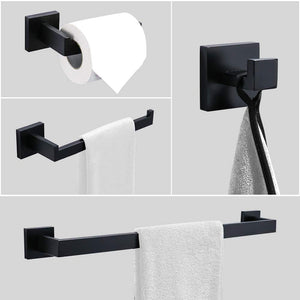 Modern LED Black Vanity Light 5-Piece Bathroom Set
