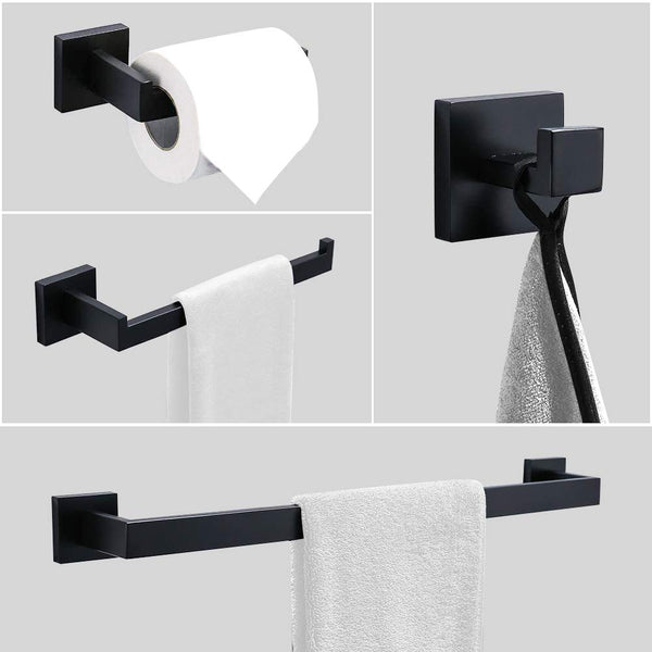 Modern LED Black Vanity Light 5-Piece Bathroom Set