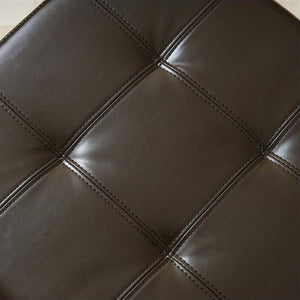 Tufted Bonded Leather Storage Ottoman Bench
