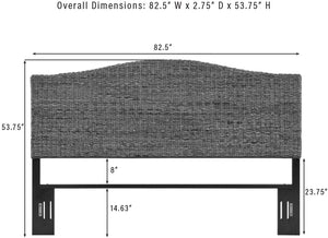 Handwoven Banana Leaf Arched Bed Headboard