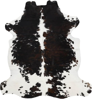 Tricolor Brazilian Cowhide Rug – XLarge Genuine Leather Area Rug