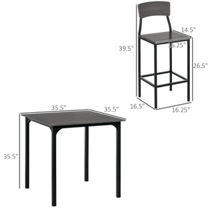 5-Piece Counter Height Bar Table and Chairs Set