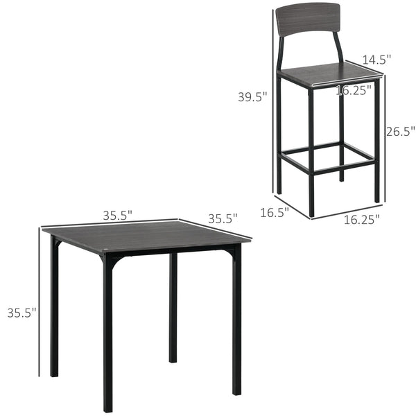 5-Piece Counter Height Bar Table and Chairs Set