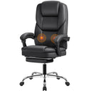 Reclining Executive Office Chair with Footrest & Lumbar Support