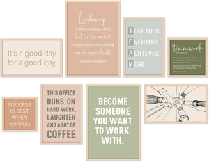 Wooden Motivational Wall Art Set of 8