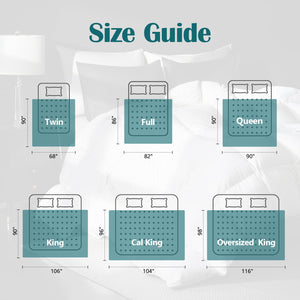 Goose Down Comforter – All Season Duvet Insert with Cotton Cover
