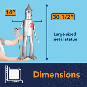 Tin Woodsman Metal Garden Statue – Whimsical Outdoor Yard Art