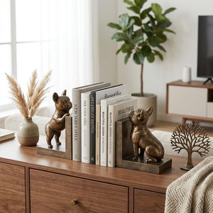 Vintage Bulldog Bookends Set of 2
