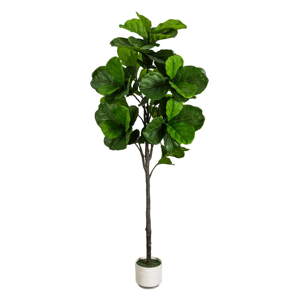 6ft Artificial Fiddle Leaf Fig Tree with Planter