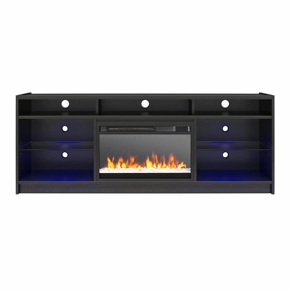 Fireplace TV Stand with LED Lights & Electric Heater – Fits TVs up to 65"