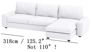 Kivik 4-Seat Sectional Sofa Slipcover Set (10 Pieces)
