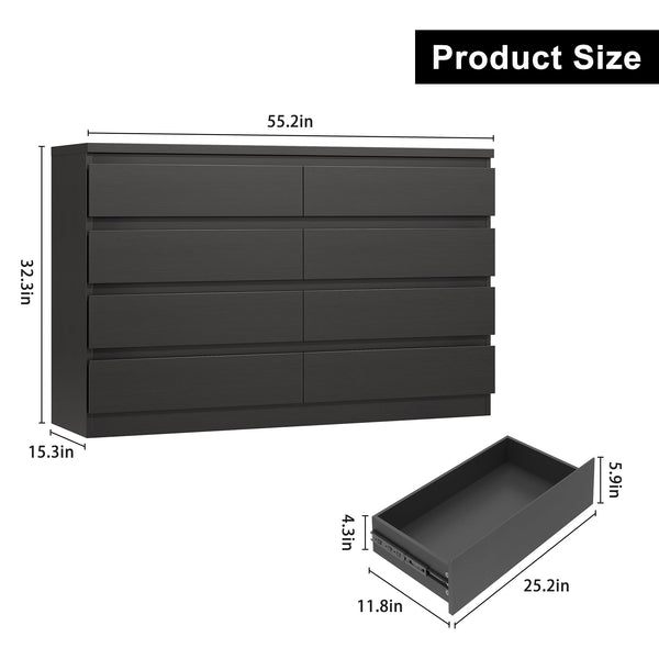 8-Drawer Dresser with Deep Storage