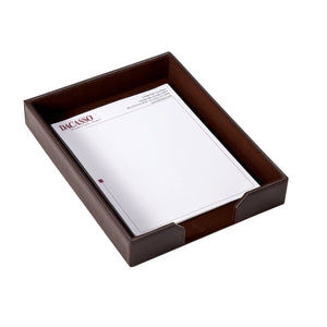 Bonded Leather Desk Set – 5-Piece Office Organizer