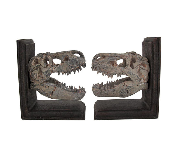 T-Rex Skull Bookends Set of 2