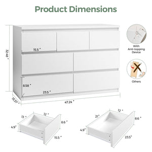 7-Drawer Dresser with Deep Storage