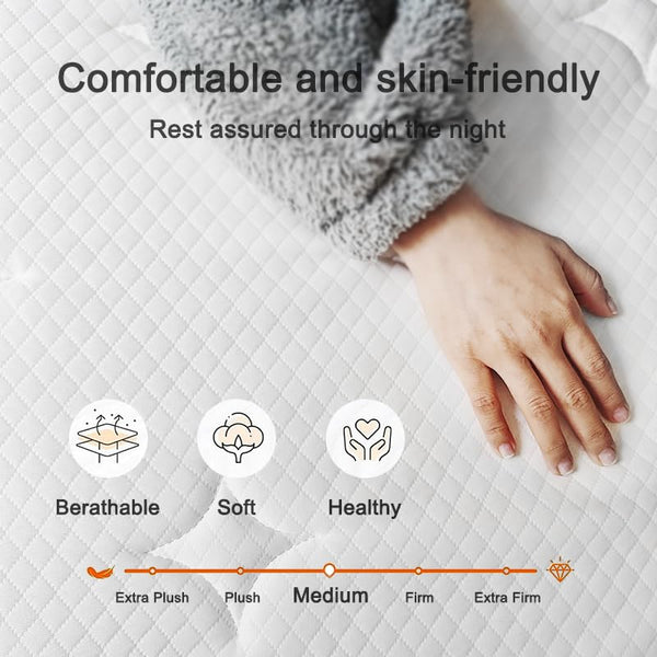 Queen Size Pocket Spring Mattress, 10 Inch